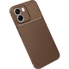 Freedom Storee Oppo Oppo A6T 5g Auto Focus Karbon Kapak - Kahverengi