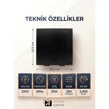 Aygün Elektrik Güçtay 15 cm Dekoratif Banyo Tuvalet Aspiratörü