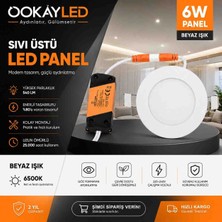 Ookay Led 6 Watt Sıvı Altı Panel Beyaz Işık