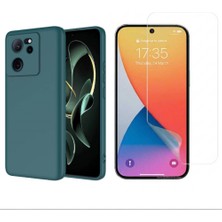 Tekno Grup Xiaomi Mi 13T Kılıf  Içi Kadife Yumuşak Lansman Kılıf-Koyu Yeşil + Nano Esnek Ekran Koruyucu