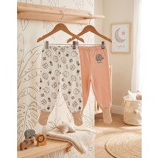 Motherlove %100 Organik Pamuk 2'li Çoraplı Tek Alt 3-36 Ay