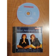 Plakperest Güher & Süher Pekinel - Mozart Mendelssohn Bruch -Double Pıano Concertos  - 1999 Avrupa  Basım -  CD Albüm