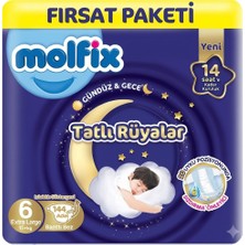 Molfix Tatlı Rüyalar 6 Beden Bebek Bezi 48X3 144 Adet