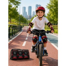 Renklime Kaykay Paten Scooter Bisiklet Koruyucu Ekipman Seti Darbe Emici Koruma - Lisinya