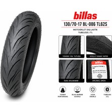 Billas 130/70-17 BL-086 TL62S Motorsiklet Dış Lastik