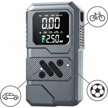 Renklime 12.000 Mah Akü Takviye Destekli LED Işıklı Araç Kompresörü - Lisinya