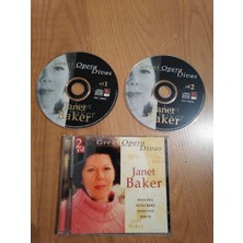 Plakperest Janet Baker / Great Opera Dıvas - Handel Shubert Debussy Bach  - 2 CD - 1998 Avrupa Basım - Double  CD Albüm