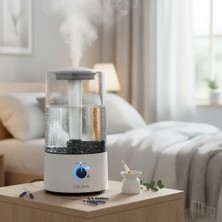 Renklime Rbh-04 Ultrasonik Hava Nemlendirici 4 Litre Buhar Makinesi Aroma Difüzörü - Otomatik Kapanma ( Lisinya )