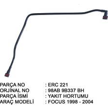ERC Ford Focus 1 Benzin Borusu ( Üst Kırmızı )