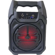 Renklime Yeni Nesil 6.5 Inç Bluetooth Hoparlör Mikrofonlu Taşınabilir Ses Sistemi - Lisinya
