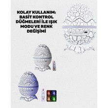 Renklime Uzaktan Kumandalı, USB Girişli, Döner Projektör Lamba Yeni Nesil - Lisinya