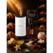 Areon Aromatik Difüzör Beyaz (Pleksi) + Croissant