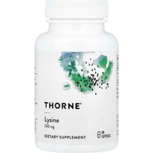 Thorne  Lysine 500MG 60 Capsule.orj Abd Menşei.