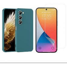 Tekno Grup Tecno Spark 40 Pro Kılıf Içi Kadife Yumuşak Lansman Kılıf-Koyu Yeşil + Nano Esnek Ekran Koruyucu