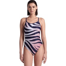 Arena Multi Stripes Swimsuitalylace Back Kadın Yüzücü Mayosu 007158710