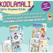 Binbir Göz Kitap Kodlamalı Eğitici Boyama Kitabı 4-5 Yaş (2 Kitap Takım)