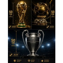 Lineex 50CM Dünya Kupası - Ballon’dor - Şampiyonlar Ligi Kupası (3’lü Set Devasa Boy)