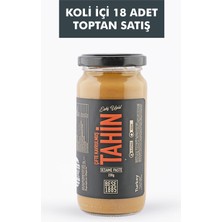 Beşe 1885 Çifte Kavrulmuş Doğal Tahin 230 gr x 18 Adet Cam Kavanozlu Toptan Koli Kahvaltılık Tahin