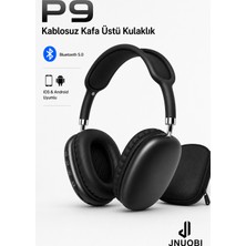 Jnuobi P9 Kablosuz Bluetooth 5.0 Kafa Üstü Kulaklık – Mikrofonlu – Katlanabilir – Ios & Android Uyumlu – Stereo Bass