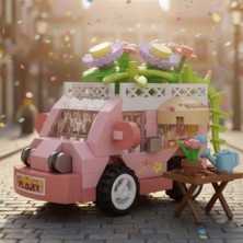 NW NessiWorld LZ-8640 Çiçek Arabası 160 Parça Block Oyuncak-Mini Poşet