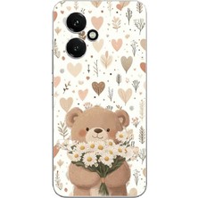 TechTree Honor 400 Uyumlu Romantik Sevimli Ayıcık Baskılı Silikon Kılıf
