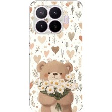 TechTree Xiaomi 17T Pro Uyumlu Romantik Sevimli Ayıcık Baskılı Silikon Kılıf