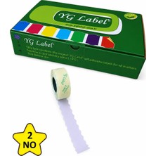 MTKardeşler Yg Label2 Numara Tekstil Meto Etiketi 42X1500 LÜK42 Rulo (1 Kutu)
