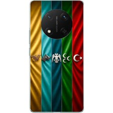 TechTree Honor X9C Uyumlu Tarihi Türk Devletleri Bayrakları Baskılı Silikon Kılıf