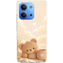 TechTree Redmi 15C Uyumlu Sevimli Tatlı Ayı Baskılı Silikon Kılıf