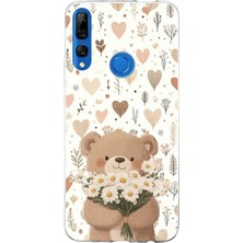 TechTree Honor 9x Uyumlu Romantik Sevimli Ayıcık Baskılı Silikon Kılıf