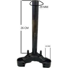 Prc Ön Maşa - 3 Teker Greta Model 26CM - 2,54 mm