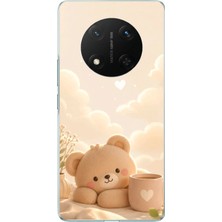 TechTree Honor X9C Uyumlu Sevimli Tatlı Ayı Baskılı Silikon Kılıf