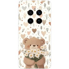 TechTree Honor Magic 7 Pro Uyumlu Romantik Sevimli Ayıcık Baskılı Silikon Kılıf