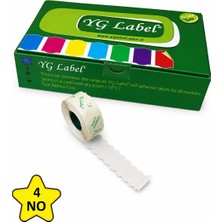 MTKardeşler Yg Label4 Numara Tekstil Meto Etiketi 42X1500 LÜK42 Rulo (1 Kutu)