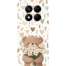 TechTree Redmi Note 14 Pro 5g Uyumlu Romantik Sevimli Ayıcık Baskılı Silikon Kılıf