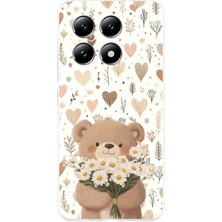 TechTree Xiaomi Mi 14T Pro Uyumlu Romantik Sevimli Ayıcık Baskılı Silikon Kılıf