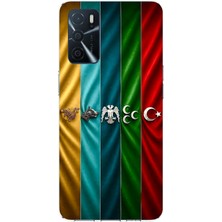 TechTree Oppo A16 Uyumlu Tarihi Türk Devletleri Bayrakları Baskılı Silikon Kılıf