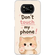 TechTree Poco X3-X3 Pro-Nfc Uyumlu Tlefonuma Dokunma  Baskılı Silikon Kılıf