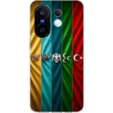 TechTree Vivo X200 Fe Uyumlu Tarihi Türk Devletleri Bayrakları Baskılı Silikon Kılıf