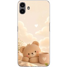 TechTree Cmf Phone 1 Uyumlu Sevimli Tatlı Ayı Baskılı Silikon Kılıf