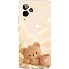 TechTree General Mobile Gm 24 Pro Uyumlu Sevimli Tatlı Ayı Baskılı Silikon Kılıf