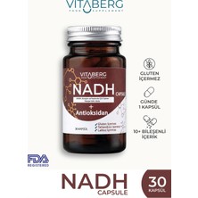 Vitaberg NADH Antioksidan+ | PQQ, Koenzim Q10, Resveratrol, Kolajen Tip II