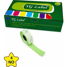 MTKardeşler Yg Label4 Numara Tekstil Meto Etiketi 42X1500 LÜK42 Rulo (1 Kutu)