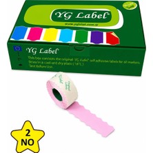 MTKardeşler Yg Label2 Numara Tekstil Meto Etiketi 42X1500 LÜK42 Rulo (1 Kutu)