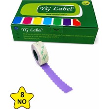 MTKardeşler Yg Label 8 Numara Tekstil Meto Etiketi 42X1500 LÜK42 Rulo (1 Kutu)