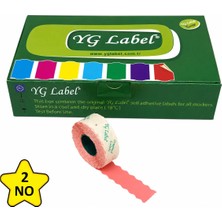 MTKardeşler Yg Label2 Numara Tekstil Meto Etiketi 42X1500 LÜK42 Rulo (1 Kutu)