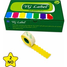 MTKardeşler Yg Label2 Numara Tekstil Meto Etiketi 42X1500 LÜK42 Rulo (1 Kutu)