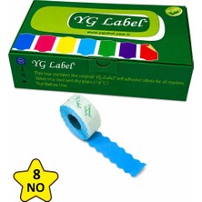 MTKardeşler Yg Label 8 Numara Tekstil Meto Etiketi 42X1500 LÜK42 Rulo (1 Kutu)