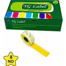 MTKardeşler Yg Label 8 Numara Tekstil Meto Etiketi 42X1500 LÜK42 Rulo (1 Kutu)