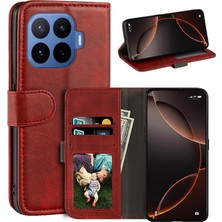 M.TK Moveteck Xiaomi Mi 17T Pro Kılıf 360 Tam Kaplar Deri Dokulu Kapaklı Cüzdan Standlı Kartvizitli Kopçalı Kapak Kartlıklı